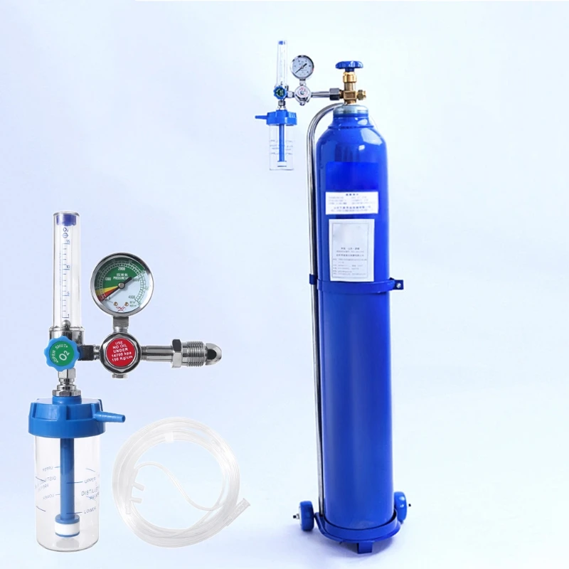 

O2 Oxygen Pressure Gas Regulator Inhaler Pressure Reducer Flow Meter Buoy Type Male Thread G-5/8-14 CGA540