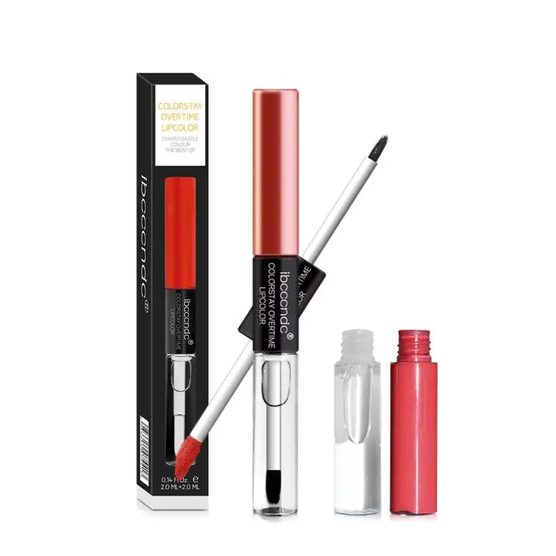 

BellyLady Double Headed 5ml Lipstick Top Coat With 5ml Matte Lip Gloss Waterproof Non-sticky Cup Moisturizing Cosmetics Lip Care