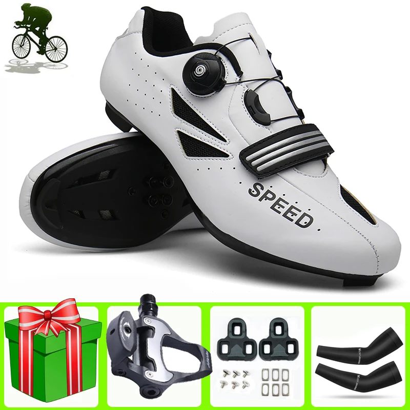 

Новый шоссейном велосипеде обувь Для мужчин Профессиональный самозапирающийся шоссейный SPD-SL Велосипедный спорт на открытом воздухе, для с...