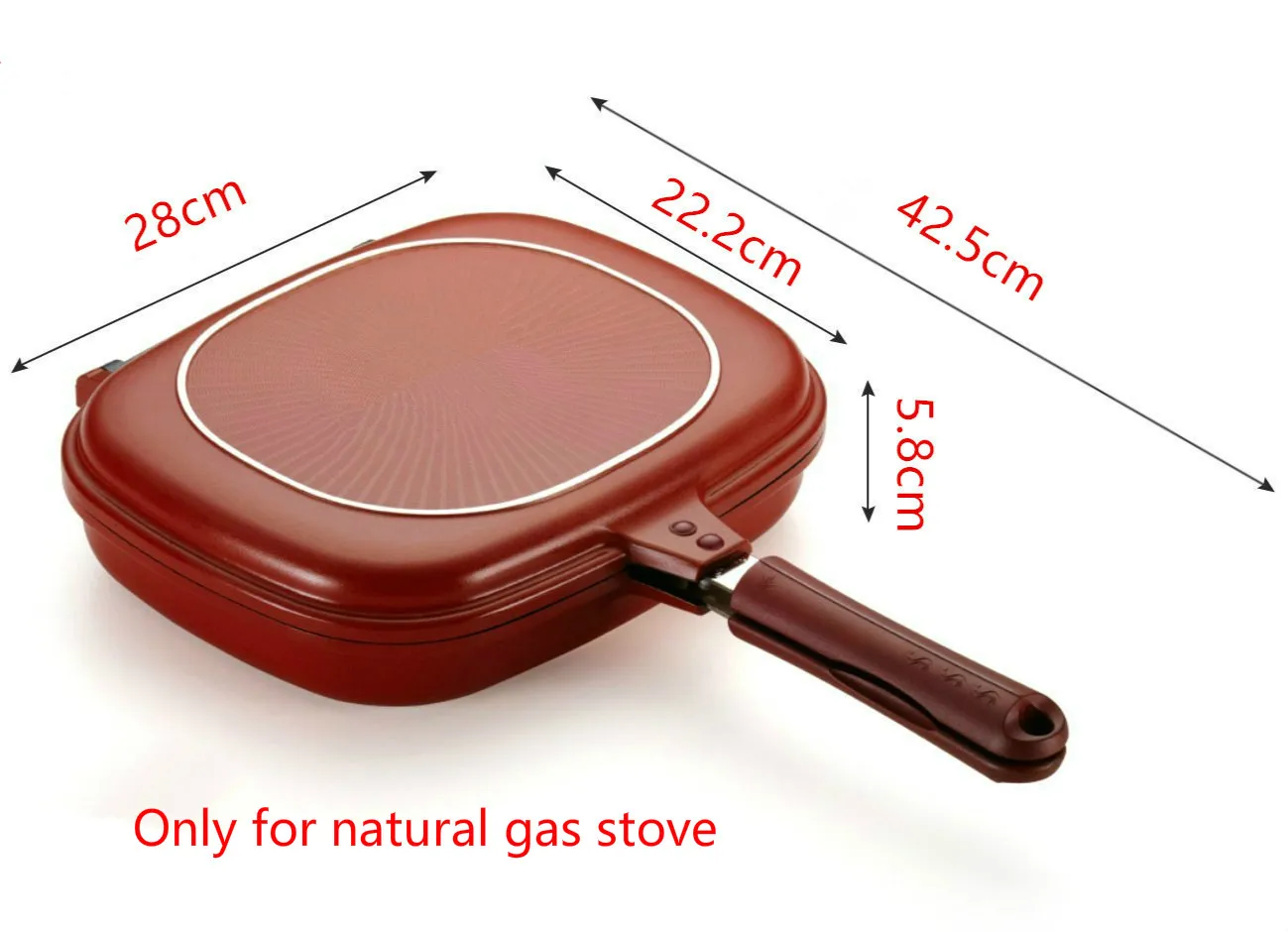 Сковорода сковорода гриль двусторонняя квадратная форма антипригарная для