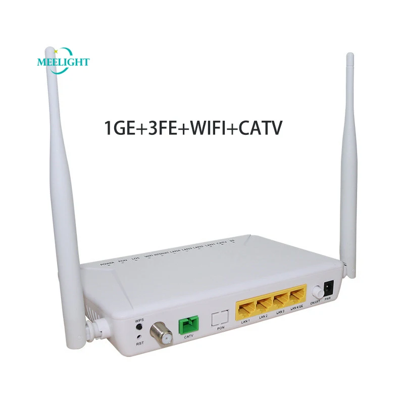 5 шт. 4 порта ONU GPON/EPON 1GE 3FE Wi Fi CATV FTTH Совместимость с HUAWEI ZTE более OLT|Оптоволоконное