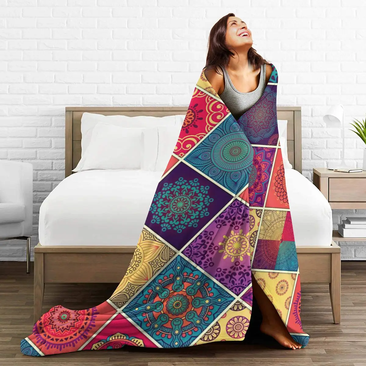 

anime blanket flannel Family Blanket for Kids Cartoon Microfiber Plush Sherpa Throw Blanket on Bed Sofa Bedding plaid throw D02