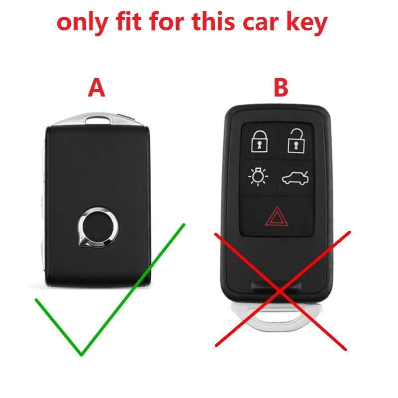 2019 красивый чехол для ключа из углеродного волокна и цинкового сплава Volvo XC40 XC60 S90