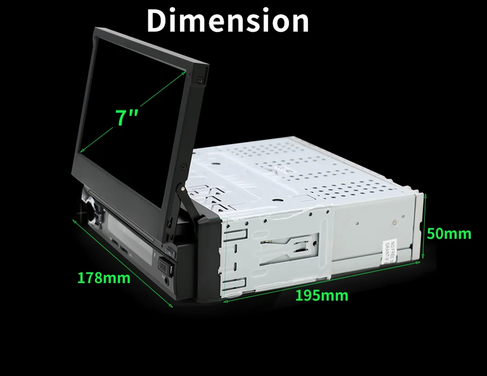 Автомобильный мультимедийный плеер универсальная Автомагнитола 1DIN на Android 10 с