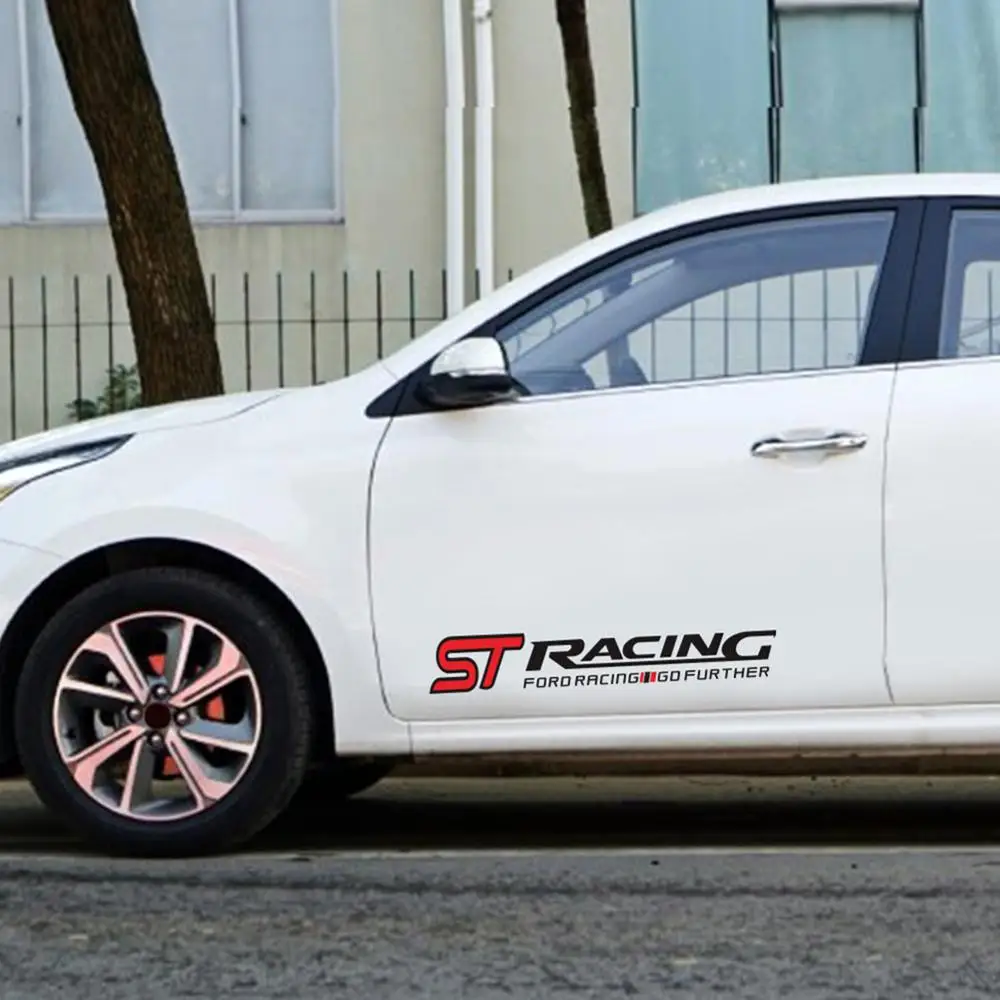 2шт набор ST гоночный автомобиль стикер Талия линия двери виниловый деколь