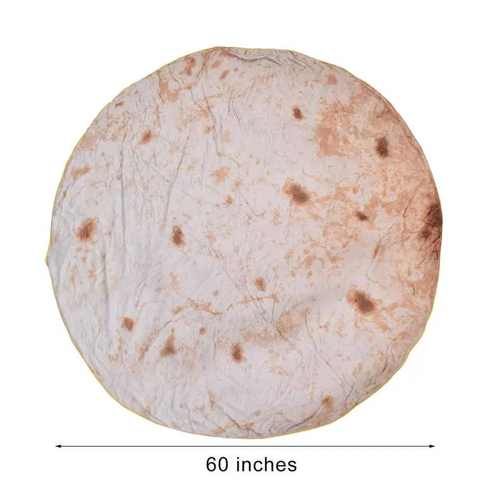 Одеяло Burritos Tortilla реалистичное одеяло для еды теплое толстое фланелевое из