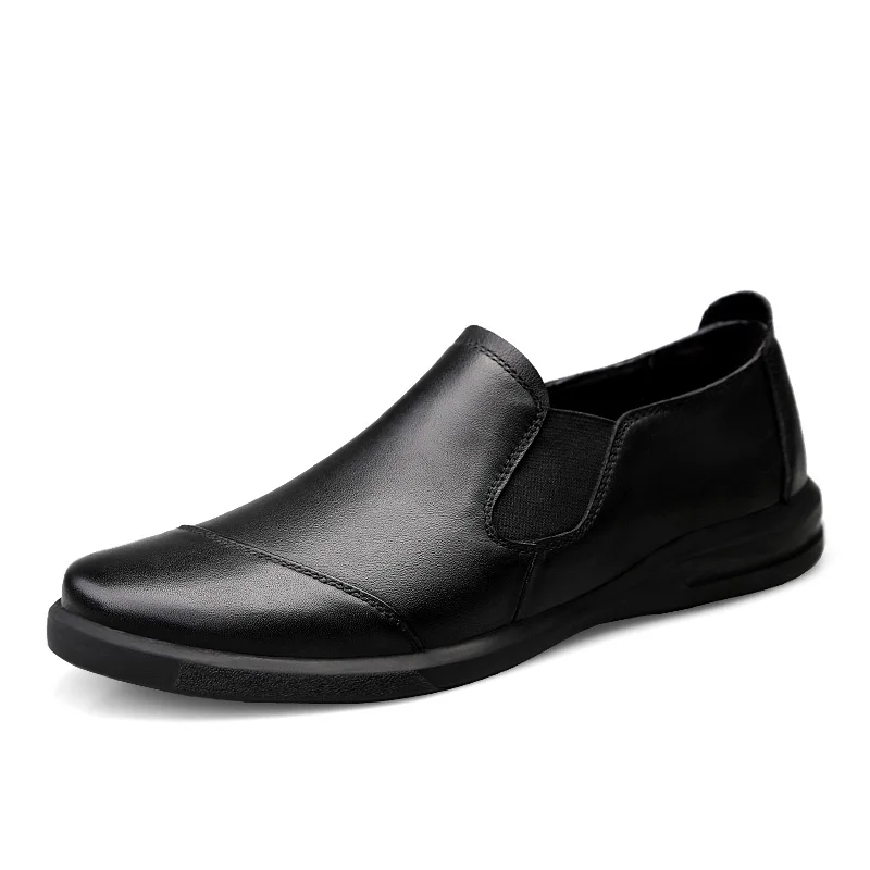 

Genuine Leather Loafers Men Classic Business Loafers Driving Shoes Vintage Designer Shoes Slip on Office Flats Men Black Shoes