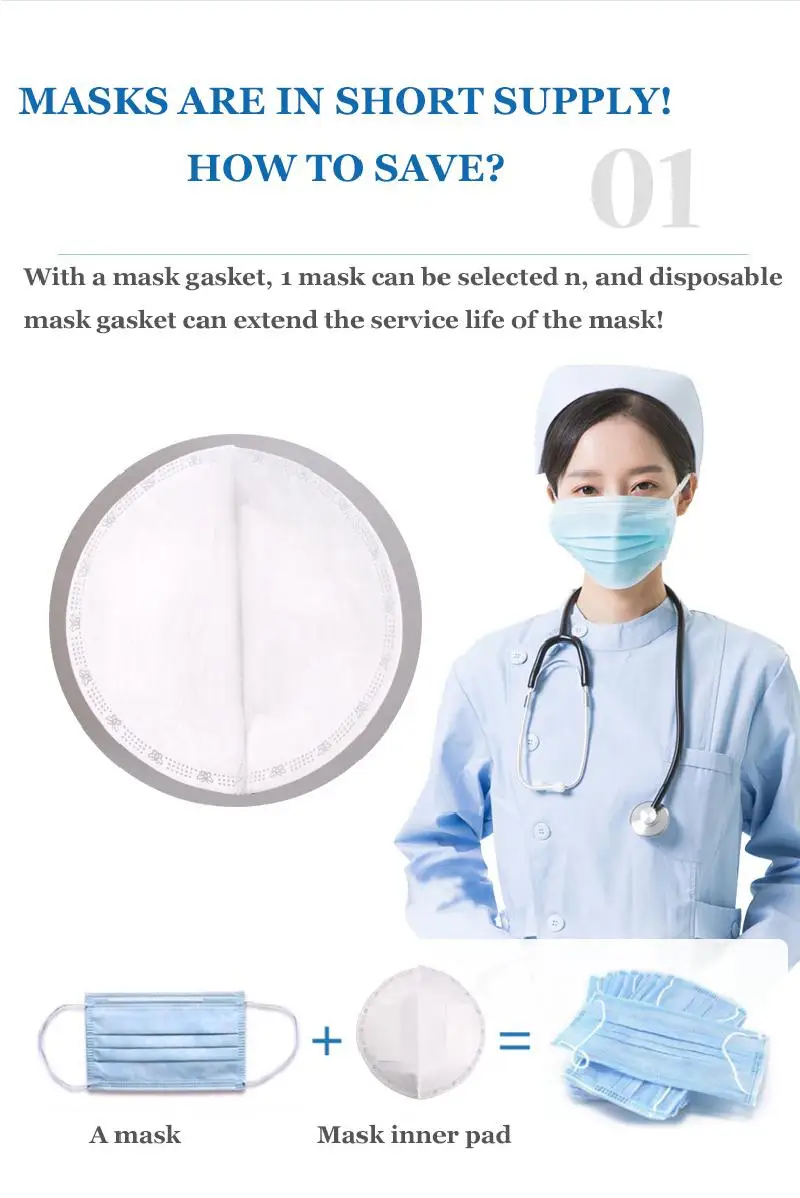 

50 Pcs Hot Sale 3-ply Disposable Masks Gasket Replacable Anti Dust Mouth Face Mask Non-woven Filter Face Mouth Mask Pad
