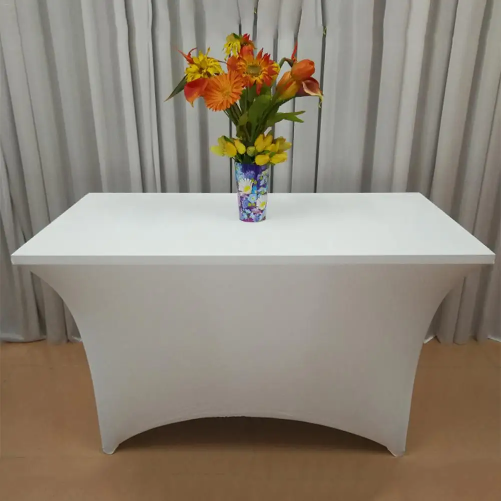 Чехлы для стульев из эластичного спандекса 6 футов прямоугольная скатерть