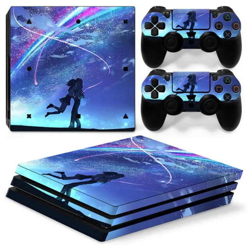 7 Звездное небо Viny Наклейка для PS4 Pro консоль+ 2 кожаная наклейка на контроллер для sony Playstation 4 Pro игровые аксессуары - Цвет: 7