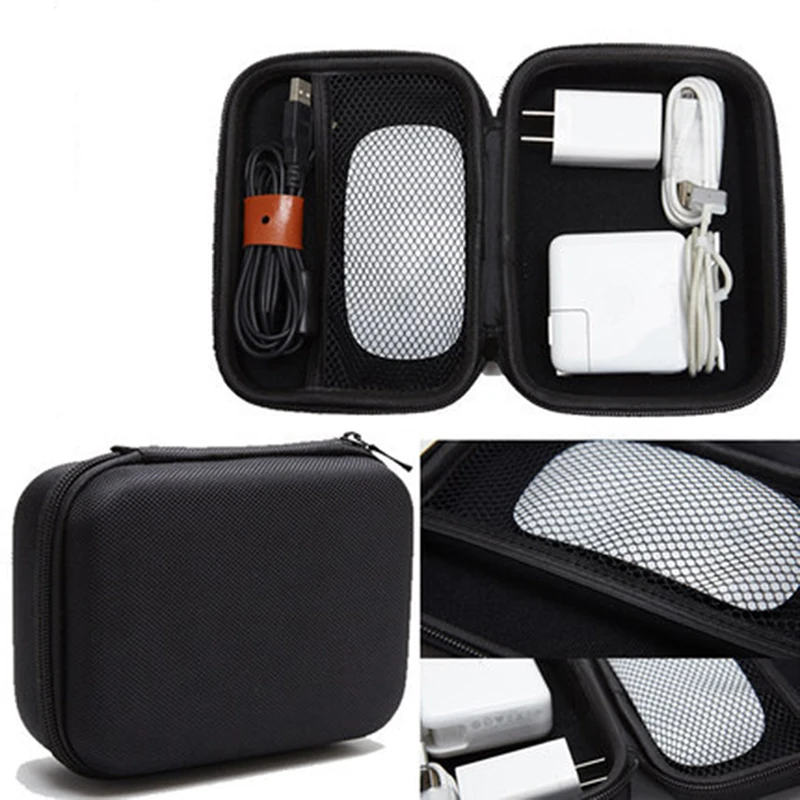 

Traveling storage bag Digital Calculator Storage Bag Travel Organizer Case For USB Flash Drive Data Cable Gadget Bags