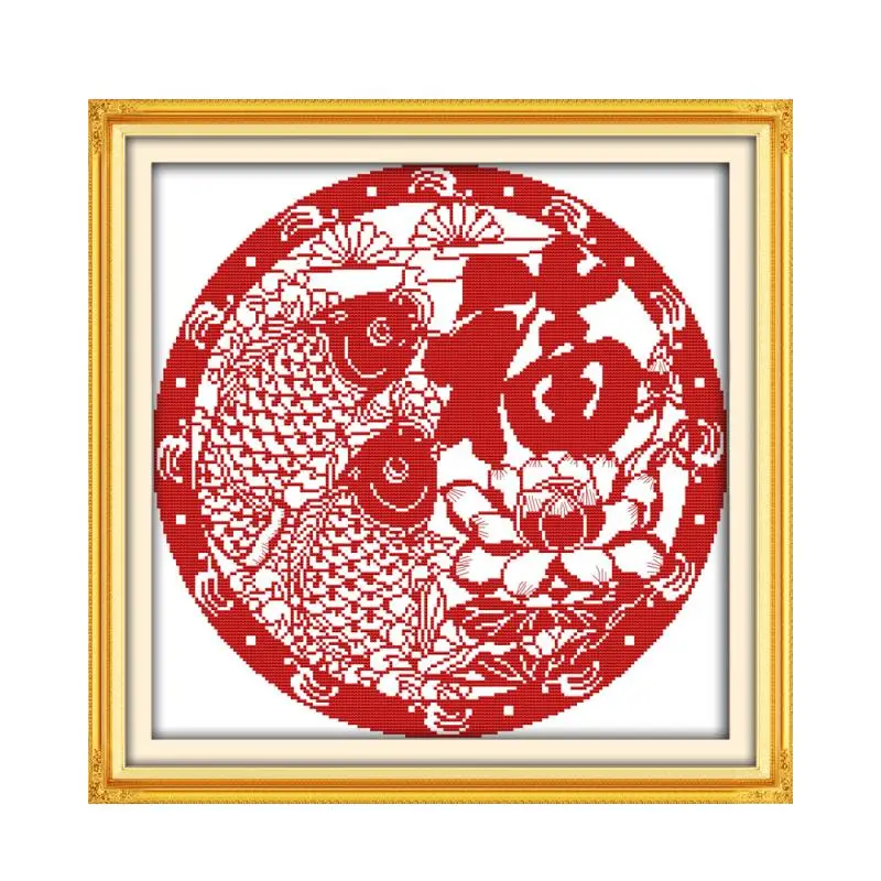 

Surplus year after year-4 cross stitch kit 14ct 11ct pre stamped canvas cross stitching embroidery DIY handmade needlework
