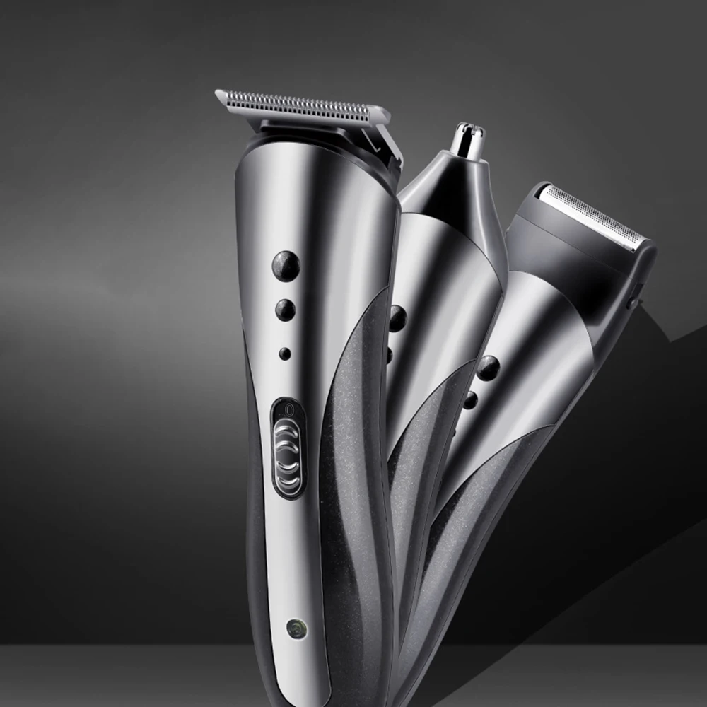 KEMEI все в 1 перезаряжаемая машинка для стрижки волос мужчин водонепроницаемая