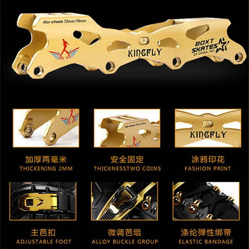 WEIQIU Inline Skates Professional Slalom Adult Roller Skating Shoes Sliding Free Skate Patins Size 35-44 Good As SEBA Sneakers