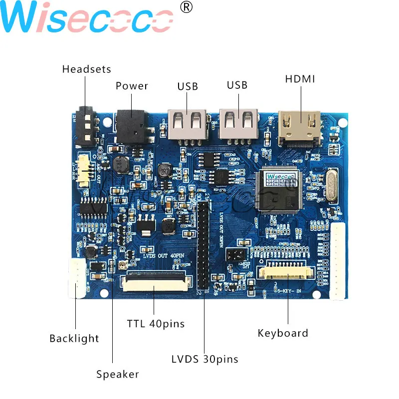 10,1 дюймов N101ICG-L21 Rev. A1 LVDS ttl HDMI USB ЖК-дисплей контроллер драйвер платы 40 контактов 6 бит для DIY проекта
