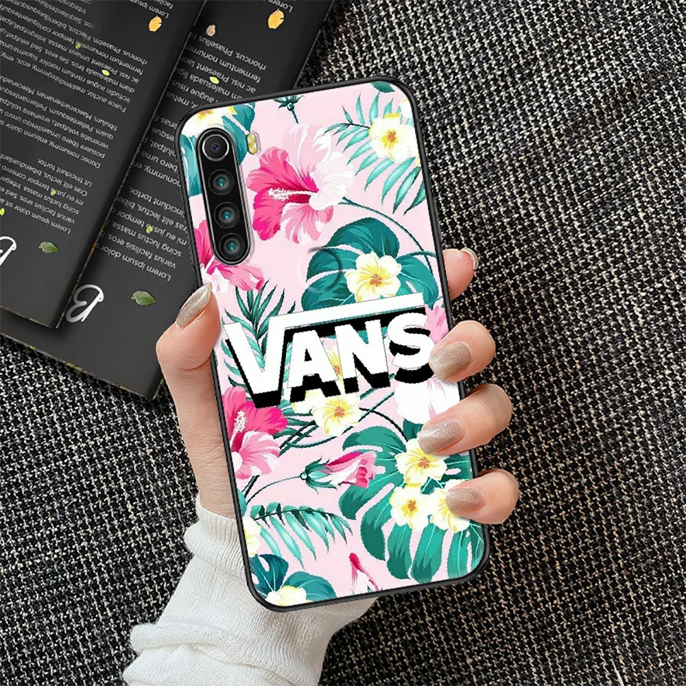 

Street Skateboard Brand vansing Phone case For Xiaomi Redmi Note 7 7A 8 8T 9 9A 9S 10 K30 Pro Ultra black art Etui silicone