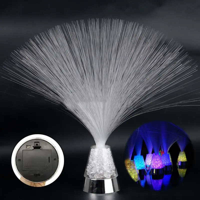 

Color Change Fiber Optic Fountain Night light Calm Lamp Random color for Party Decoration