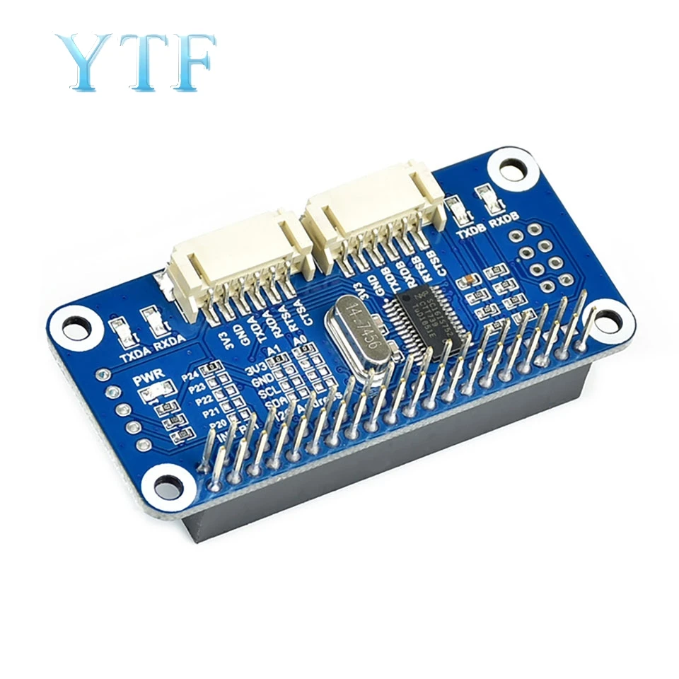 Плата расширения Raspberry Pi 2B/3B +/4B Zero W встроенный интерфейс SC16IS752 I2C | Компьютеры и