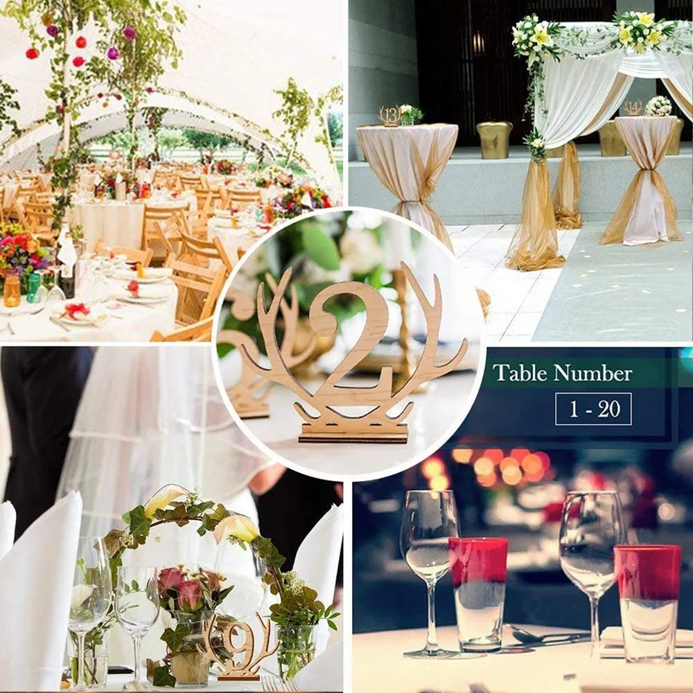 Рога номер свадебного стола набор для приготовления чая 1-20 животных в форме