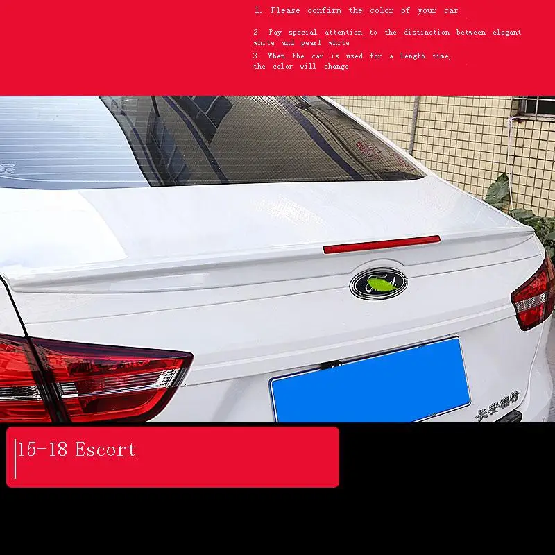 

Rear Aileron Voiture Tuning Accessories Auto Car Aleron Trasero Wing Spoiler 2015 2016 2017 2018 2019 2020 FOR Ford Escort