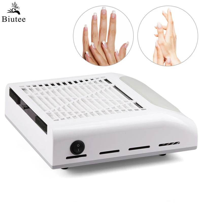 

Biutee 80W Big Power Vacuum Nail Dust Collector For Manicure White Nails Collector With Fitter Fan Vacuum Cleaner Nail Art Tool