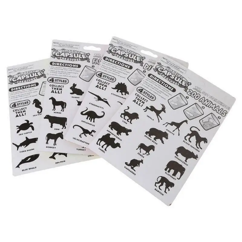 Капсула для увеличения объема игрушек развивающая игрушка-динозавр поглощающая