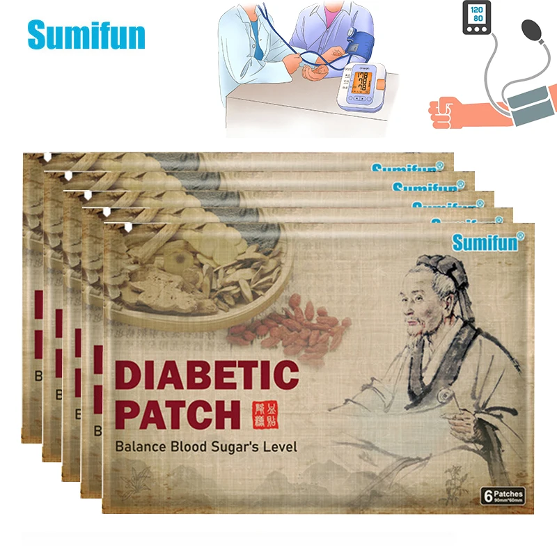 

30pcs Diabetic Patch Balance Blood Sugar Reduce Glucose Content Burning Fat Chinese Medical Herbal Extract Plaster Health Care