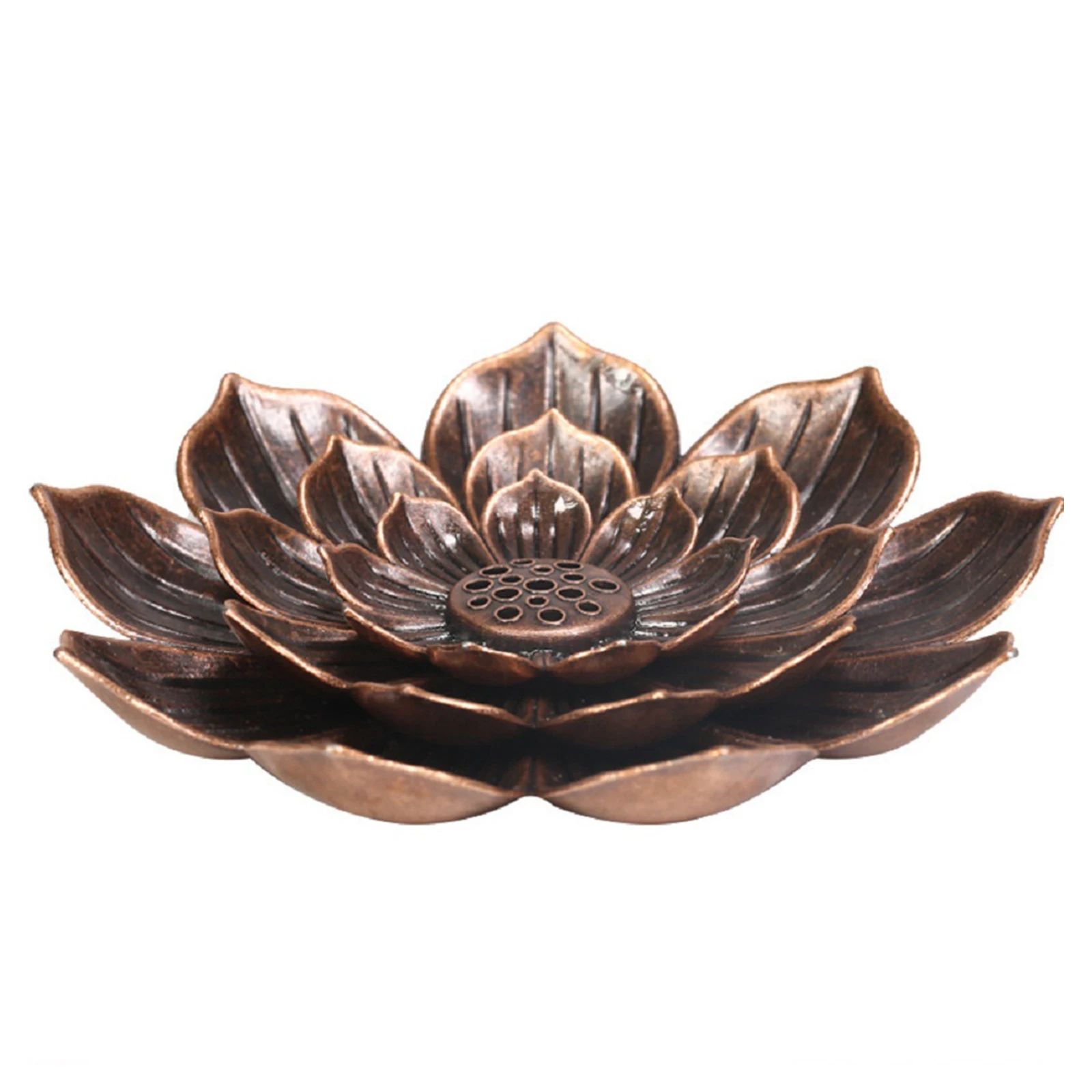 Курильница AA держатель для благовоний из маленький Лотос сплава с цветами