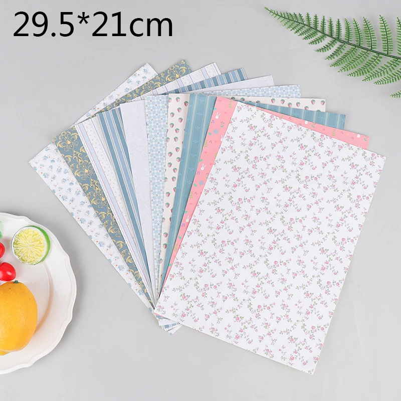 

1:12 DIY Doll House A4(21x30cm) Kitchen Bathroom Living Room Bedroom Floor Cute Wallpaper for Dollhouse Decoration Accessories