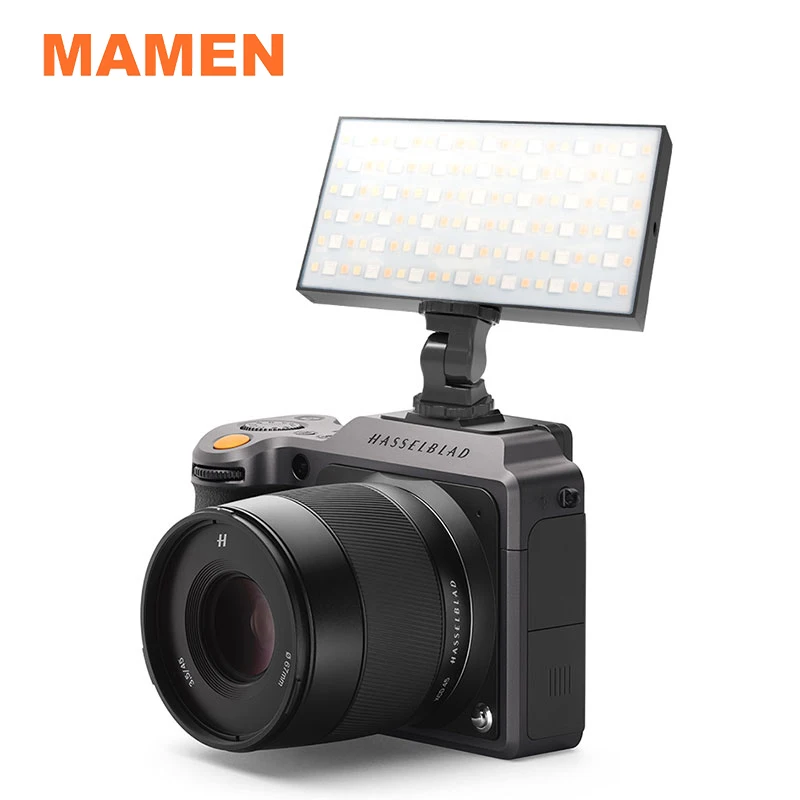 MAMEN мини светодиодный видео светильник цветастое RGB регулируемое студийное