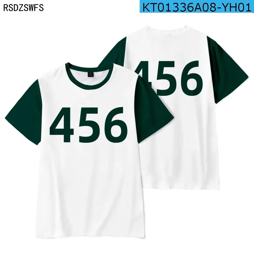 

21 New Product Squid Game Merch 067 T-shirt Summer Short-sleeved Shirt for Men and Women/children Streetwear/wholesale/retail