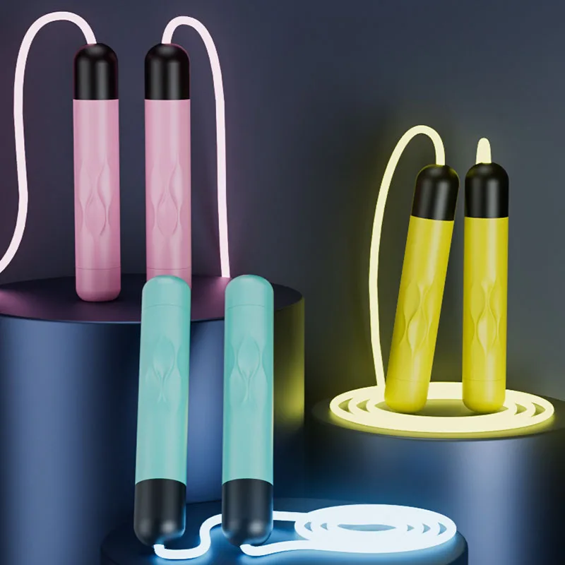

Jump Rope Night Glowing Skipping Rope For Crossfit Workout Light Up Fitness Training Equipments -40