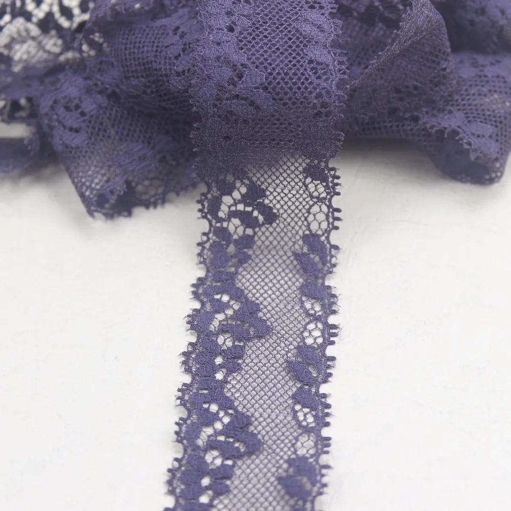 

50 Yards NON-Elastic Non-stretch Lace Trim DIY Sewing Garment Accessories 32mm Width