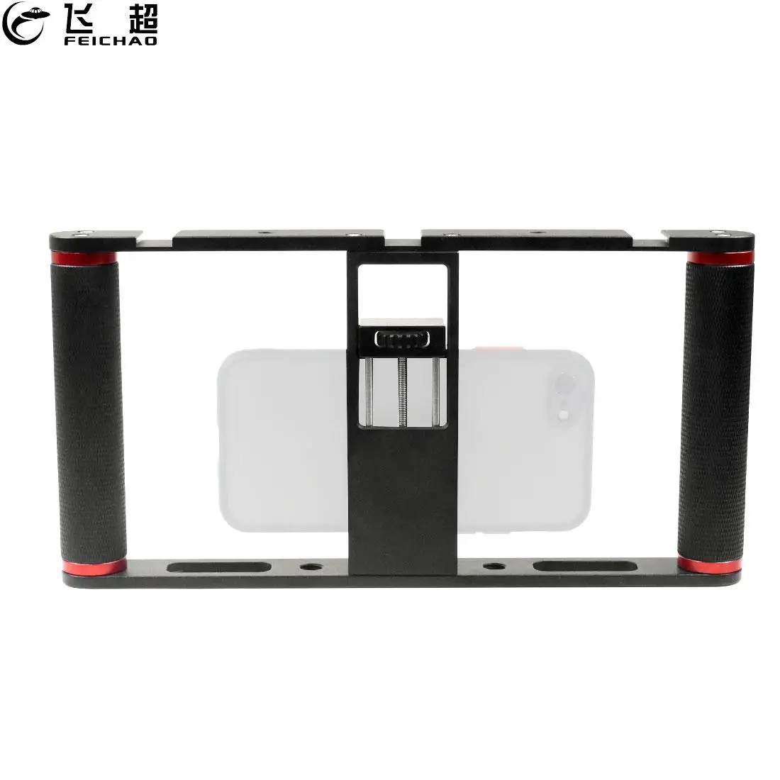 Для видеокамеры смартфона Камера клетка Риг с двумя рукоятками стабилизирующий