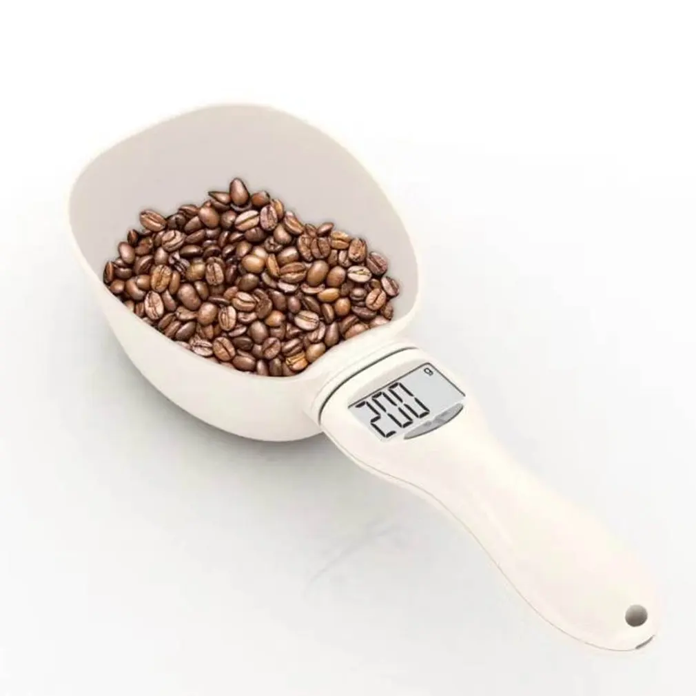

Pet Food Scale Cup For Dog Cat Feeding Bowl Kitchen Scale Spoon Measuring Scoop Cup Portable With Led Display