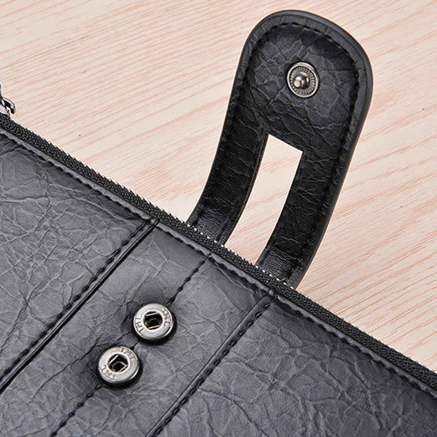 Роскошный брендовый тонкий мужской кошелек кожаный дизайнерский клатч для карт