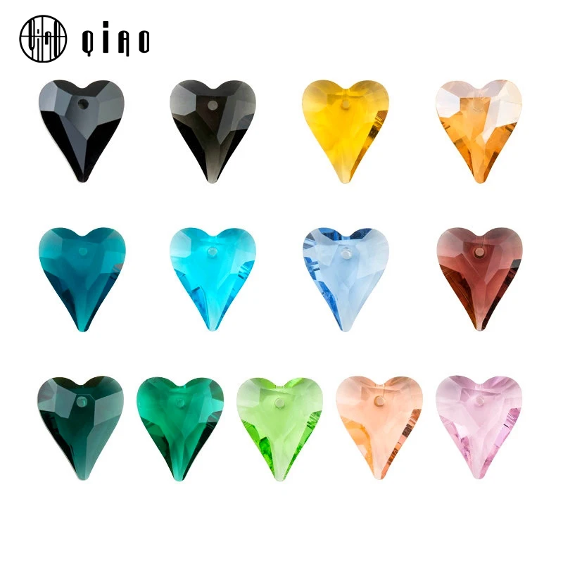 21 мм 8 шт./упак. разные цвета с украшением в виде кристаллов дикие сердца кулон