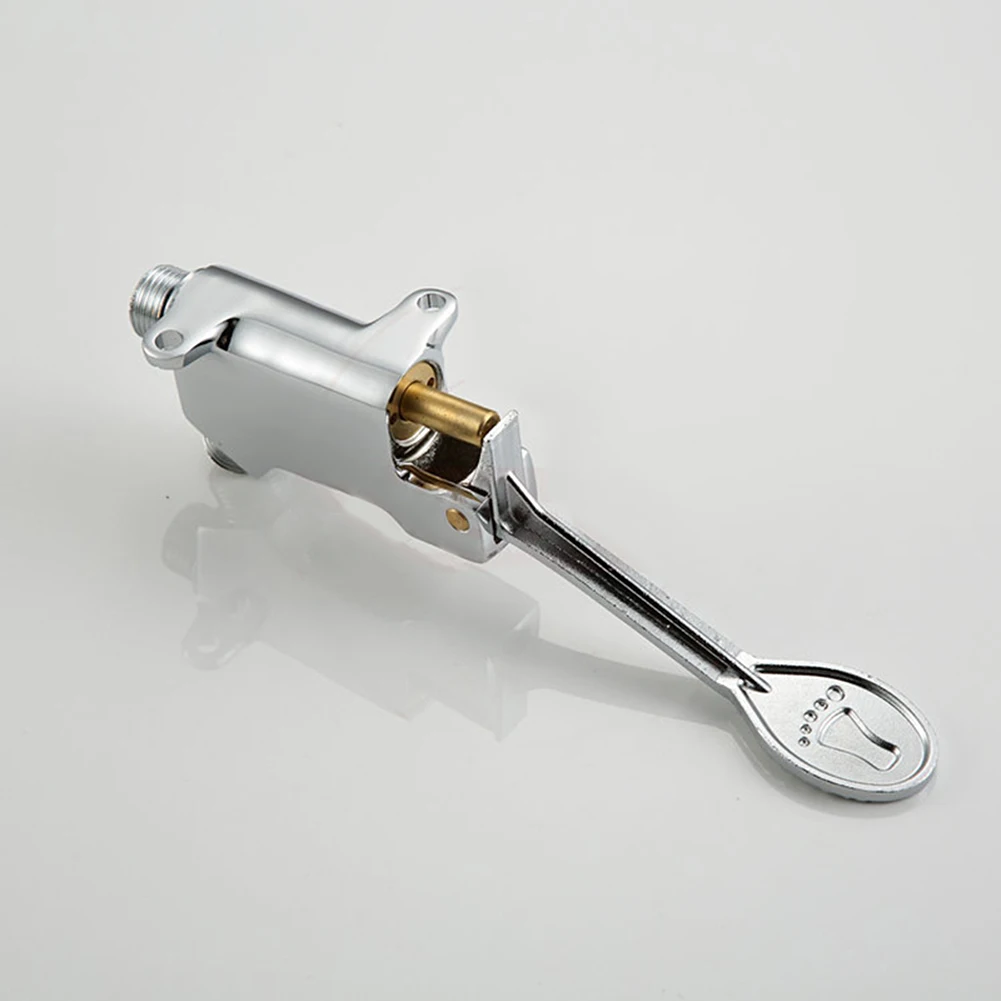 

1PC High Quality Floor Foot Pedal Control Switch Tap Valve Faucet Basin Single Cold Water Pedal Valve Durable