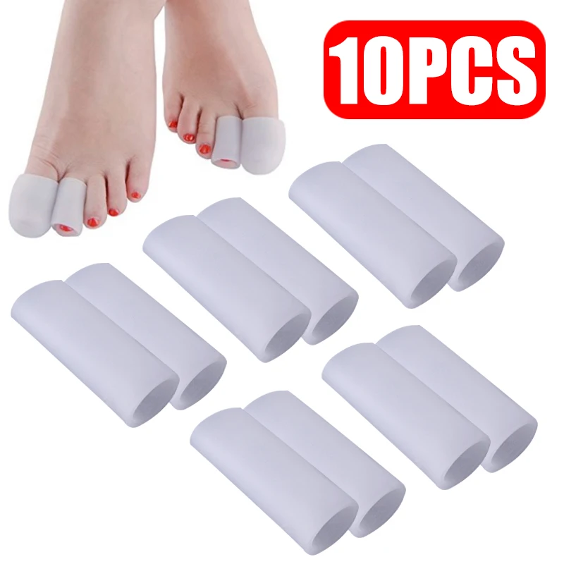 Силиконовая гелевая трубка для пальца 5 пар защитная рукава снятия трения