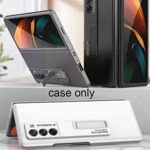 metal folding case for samsung galaxy z hard pc back 5g phone for galaxy cover fold z 2 y2j3 free global shipping