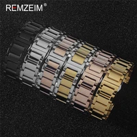 stainless steel watch bands women men bracelet 18mm 20mm 22mm 24mm silver gold straight end watch band strap watch accessories