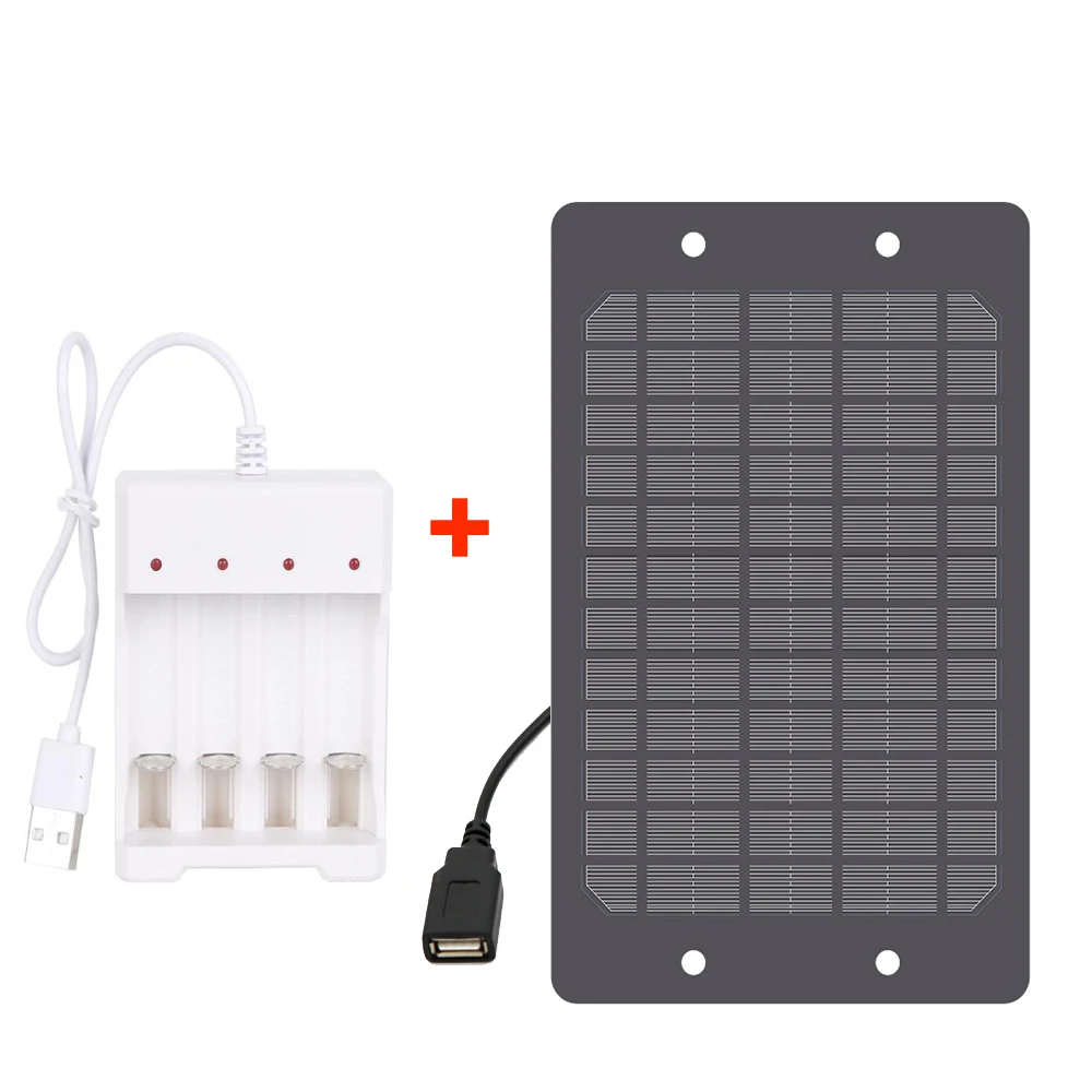 Панель солнечных батарей 5 В 6 Вт 1 2 постоянного тока AA AAA 7 контроллер заряда