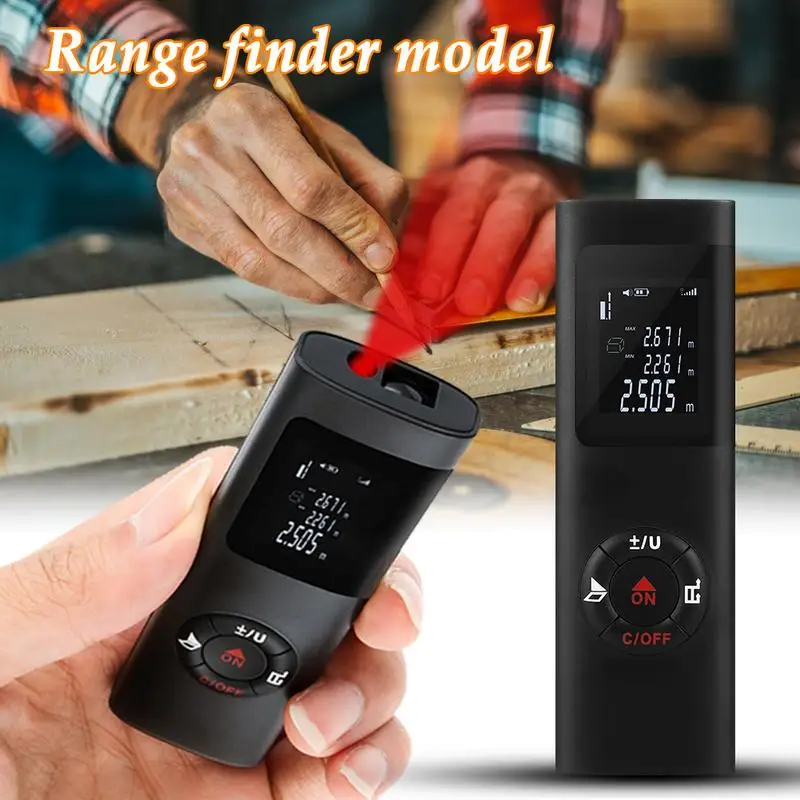 40M High-Accuracy Range Finder Ultra-Mini USB Charging Pocket Distance Measure Meter Test Tool | Инструменты