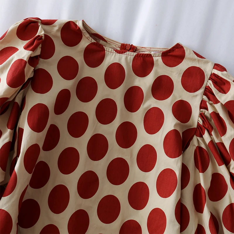 Весна 2020 новая хлопковая рубашка женская дизайнерская с пышными рукавами в стиле