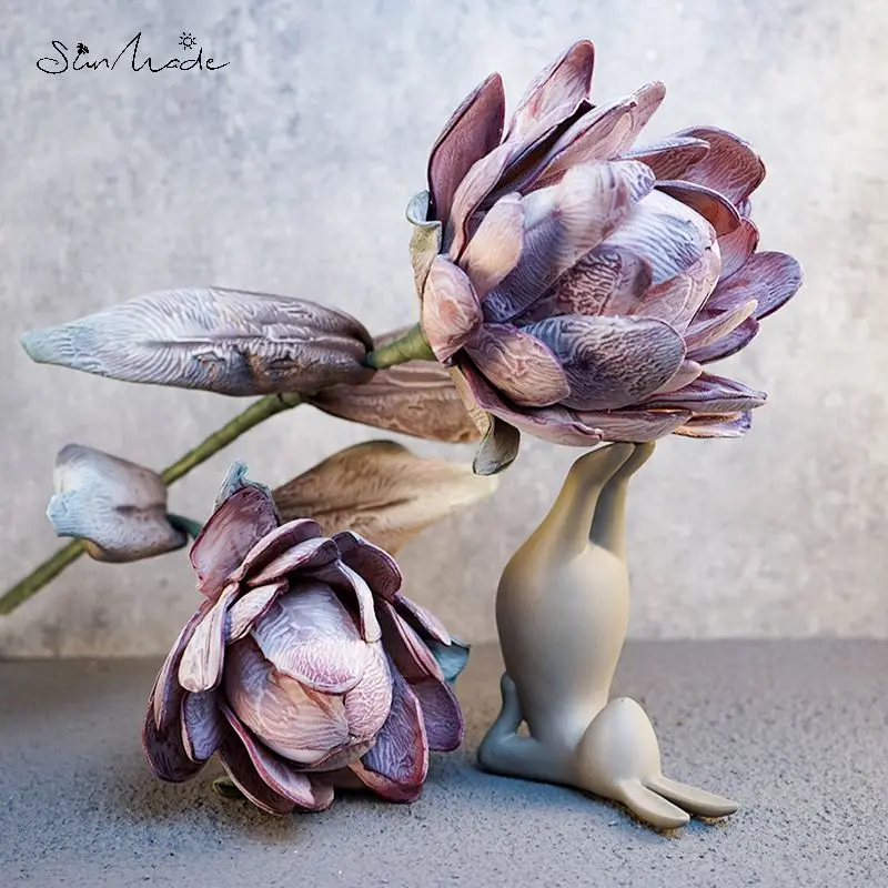 SunMade высококачественные искусственные цветы ручной работы большие далии декор