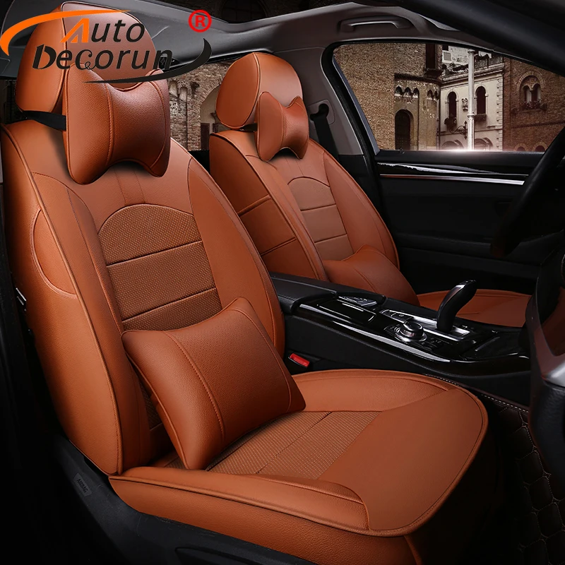 Автомобильные чехлы AutoDecorun на сиденья из натуральной кожи для Mercedes-Benz Viano