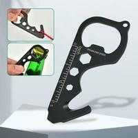 camping pocket knife tiger screwdriver credit card multi tool cutter ruler bottle opener