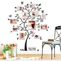 new 3d family photo frame tree wall stickers removable diy art wall poster decals poster for living room bedroom home decor