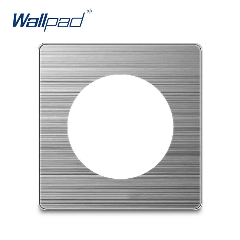 Wallpad одиночное закаленное стекло панель только 86*86 мм белый и черный круглый круг