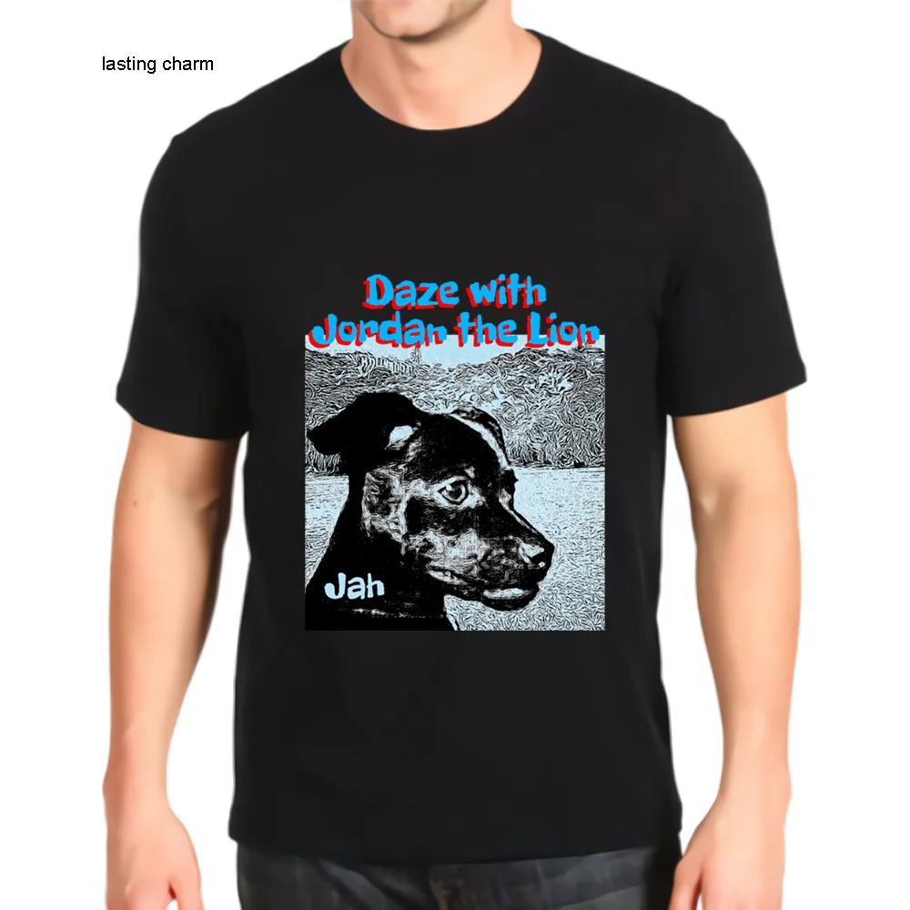 

Долговечная Очаровательная футболка с принтом, новая модная американская топ-майка Jah, свободная футболка